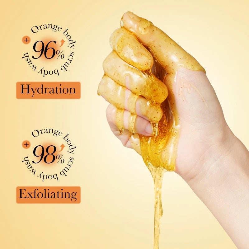 300ml Exfoliating Shower Gel with Fine Scrub Particles That Cleanse Skin Impurities, Brighten Skin Tone, Make Skin Clean and Silky, and Emit a Pleasant Fragrance Oasis Select