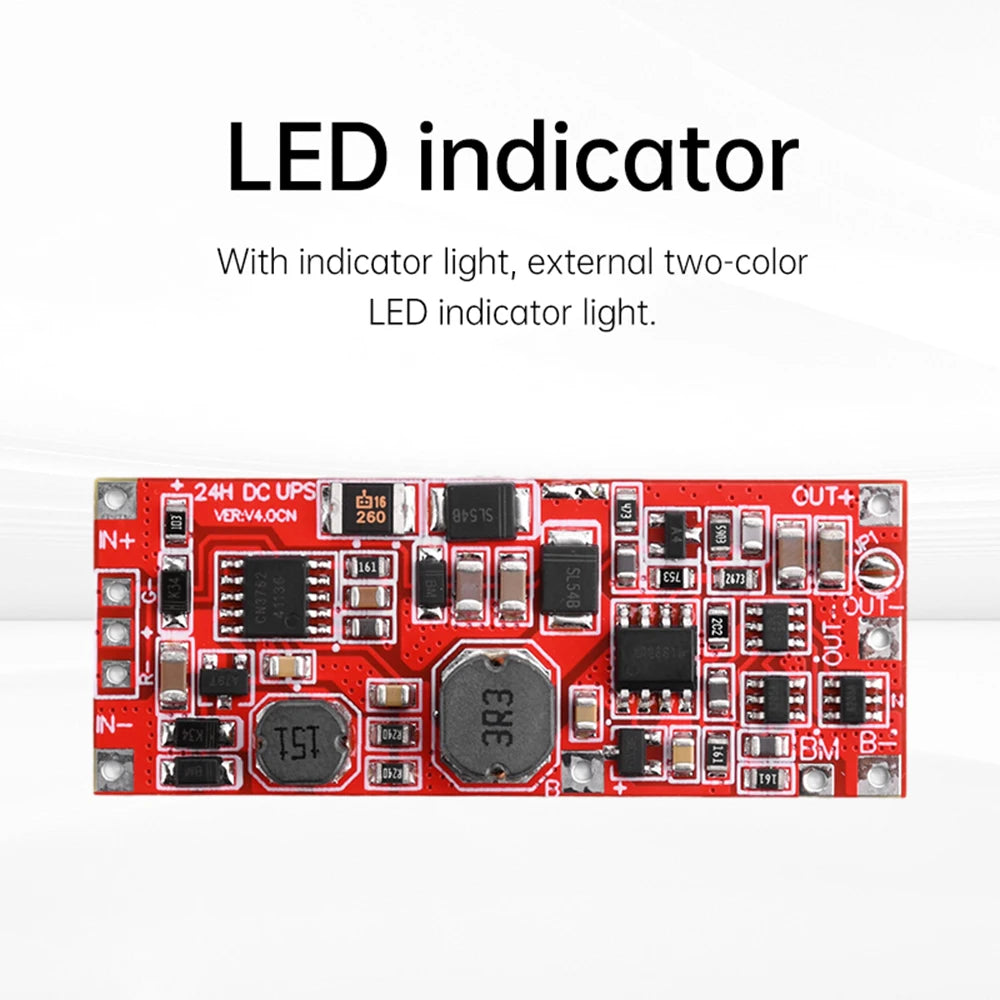 DC 12V/15V 24W 1A UPS Power Supply Module Uninterruptible Power Control Board 2S V4.0CN Charging Step Up Protection Module Oasis Select