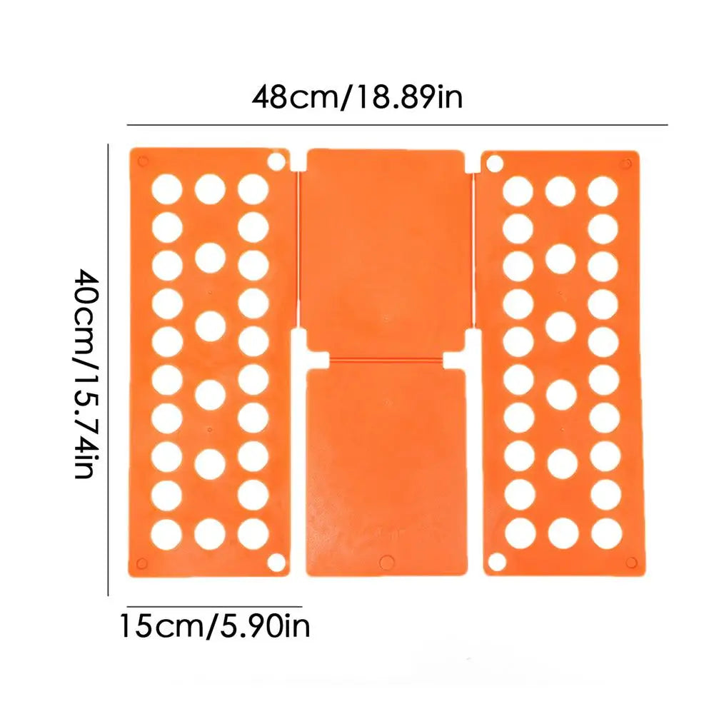 Folding Clothes Board Laundry Folder Home Storage Tool Fold Helper Household Liner Sorter Foldable Laundry Organizer for Home Oasis Select Orange