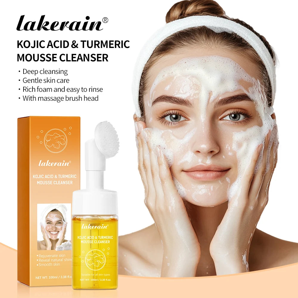 Turmeric Cleanser Deeply Cleansing Kojic Acid Blackhead Remover Skin Cleansing Oil Control Fade Acne Marks Brighten Foam Cleanse Oasis Select