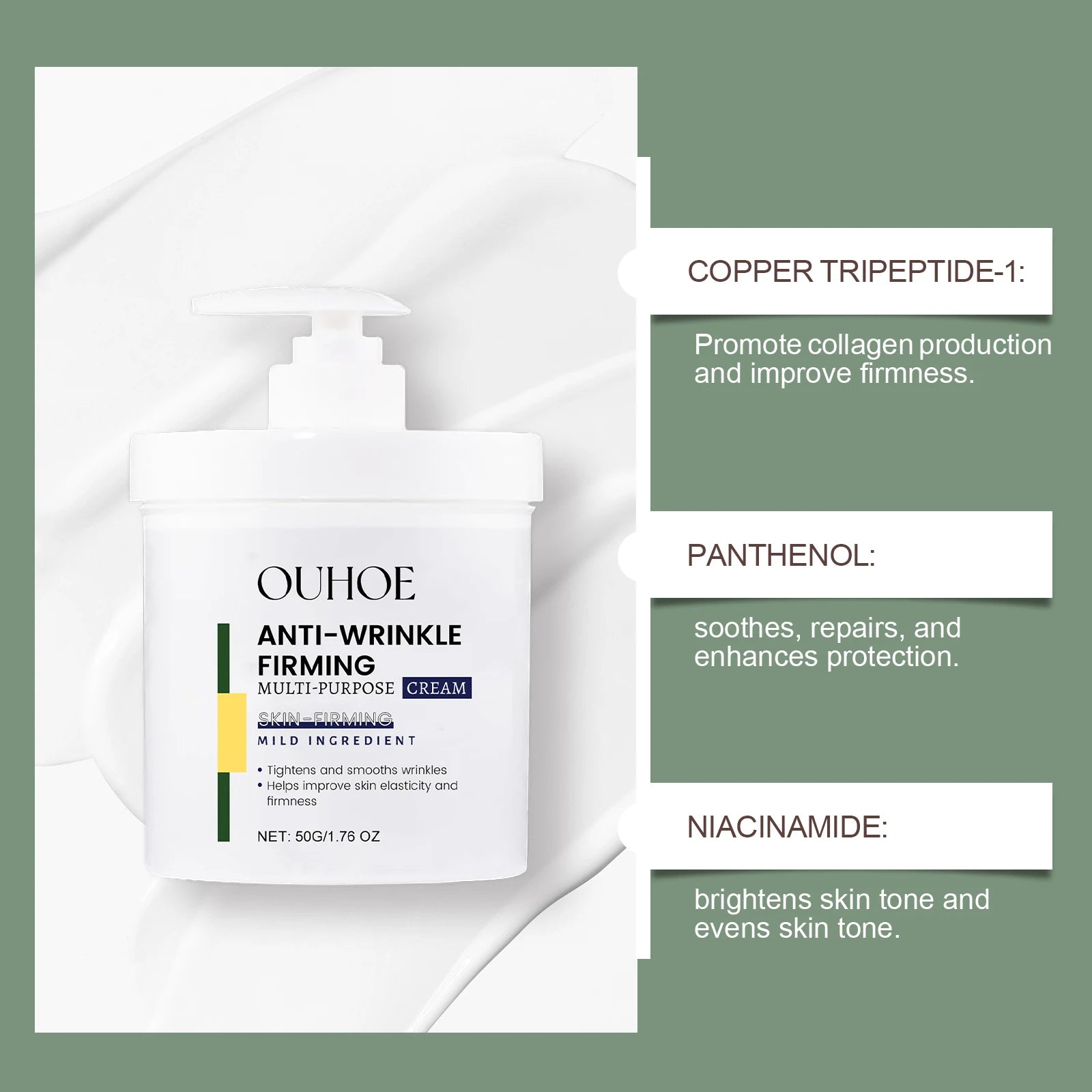 Face Firming Cream Tightening Skin Anti Wrin-kle Nourish Hydrating Tender Skin Lifting Soothing Repair Body Lotion Moisturizer Oasis Select