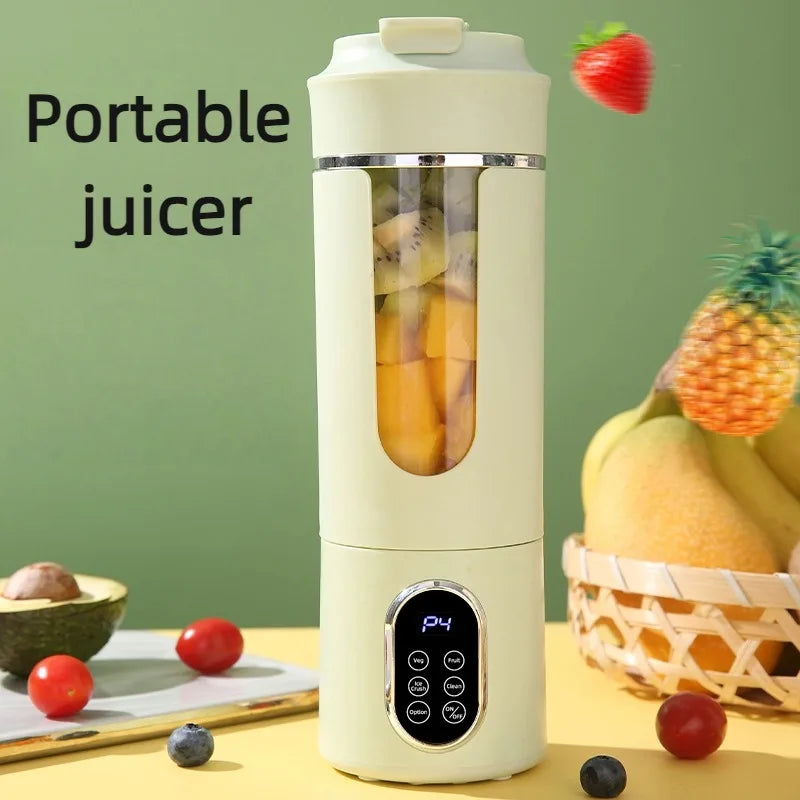 URGGU 530ml Portable USB Rechargeable Mini Juicer – 12 Blades