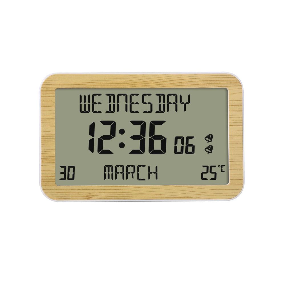 Alarm Clocks Lcd Display Desk Small Clock High-Definition Multi-Function Machine Reminders In Multiple Languages For Travel Home Oasis Select