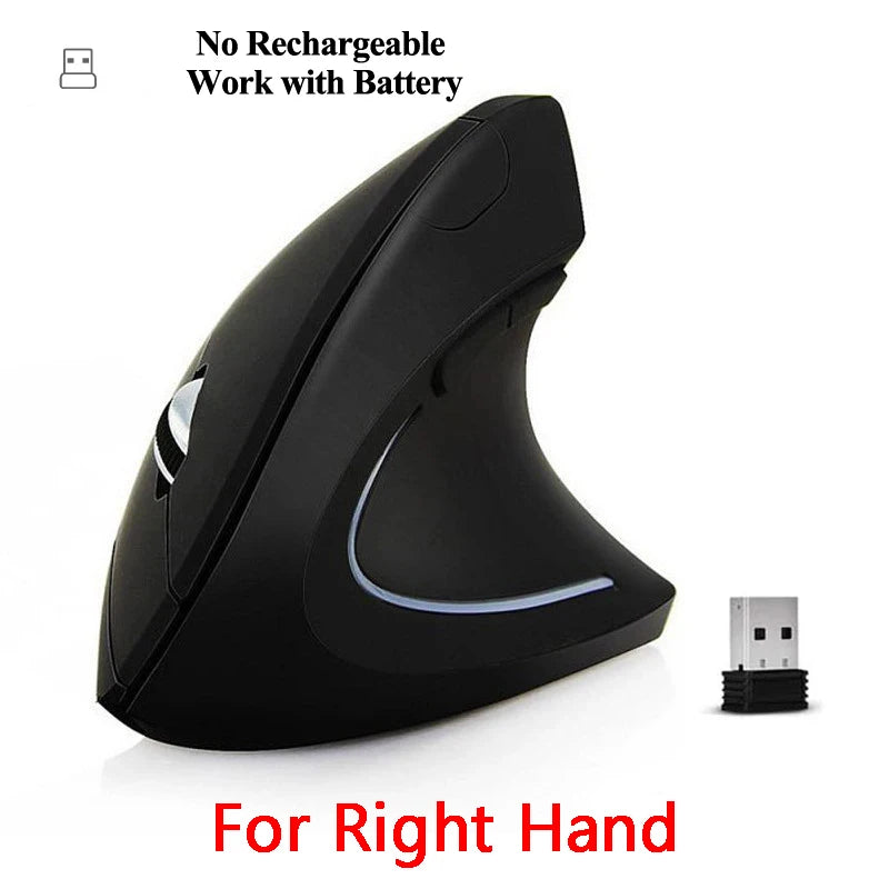 AyeBeau Vertical Ergonomic Wireless Bluetooth Mouse – 6 Button