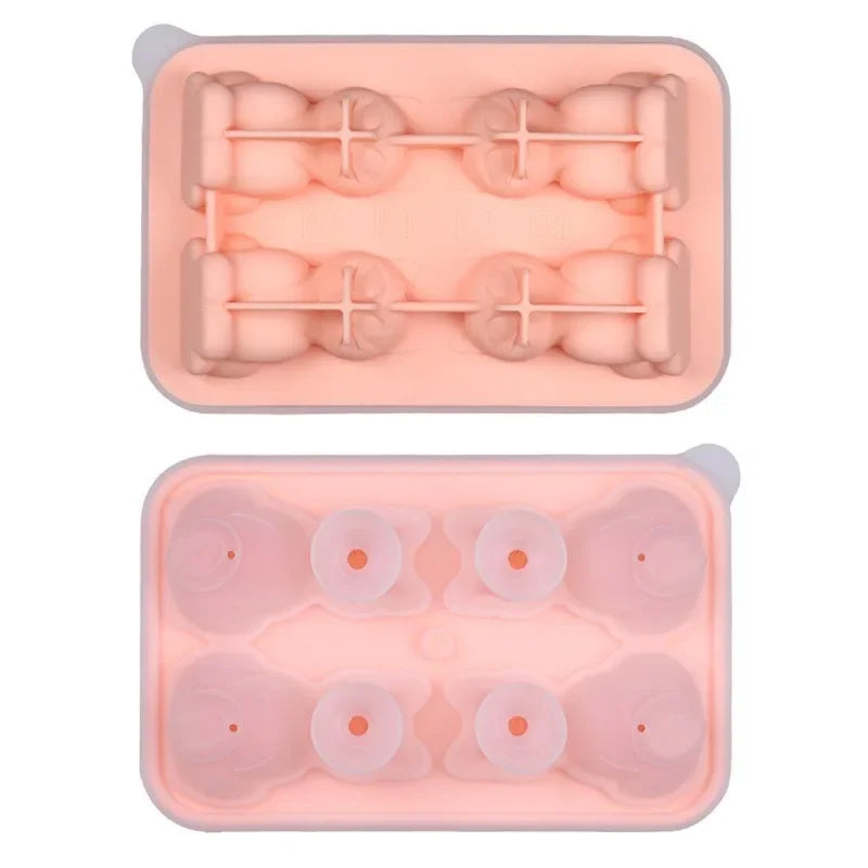 Silicone Ice Cube Ice Ball Mold Animal Ice Cube Cat Ice Cube Cat Ice Cube Mold Home Ice Cube Ice Box Gadgets for Home Oasis Select Pink