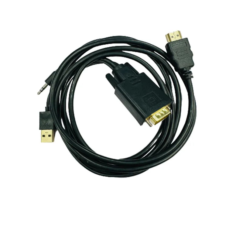  VGA To HDMI cable VGA To HDMI-Compatible Adapter HD 1080P cable with Audio USB Power Supply Adapter for PC Laptop Projector Oasis Select