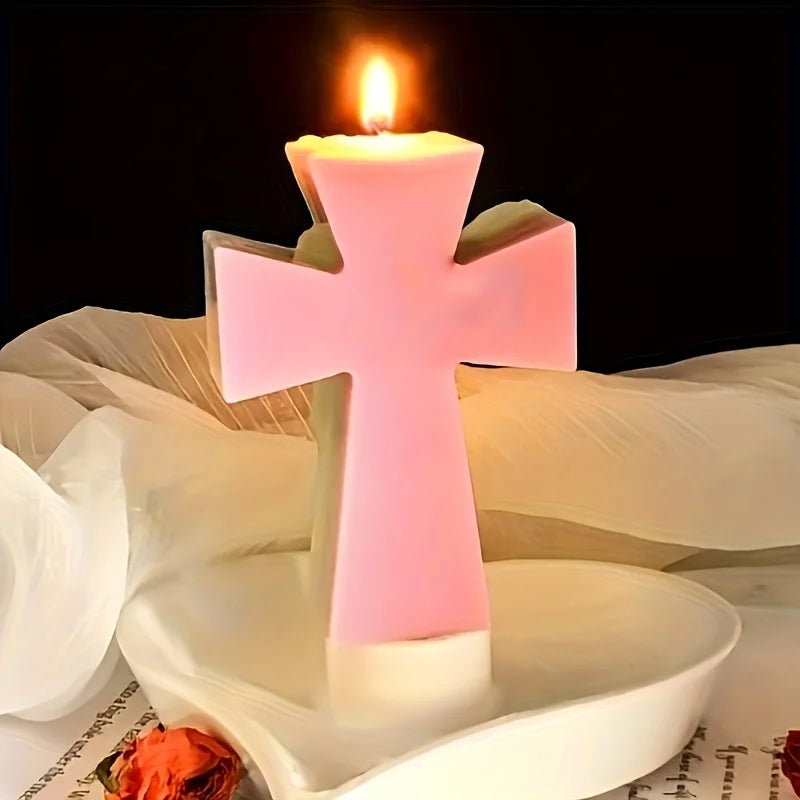 Cross silicone mold, suitable for making candles, soap, plaster, epoxy resin products, very suitable for handmade DIY production Oasis Select