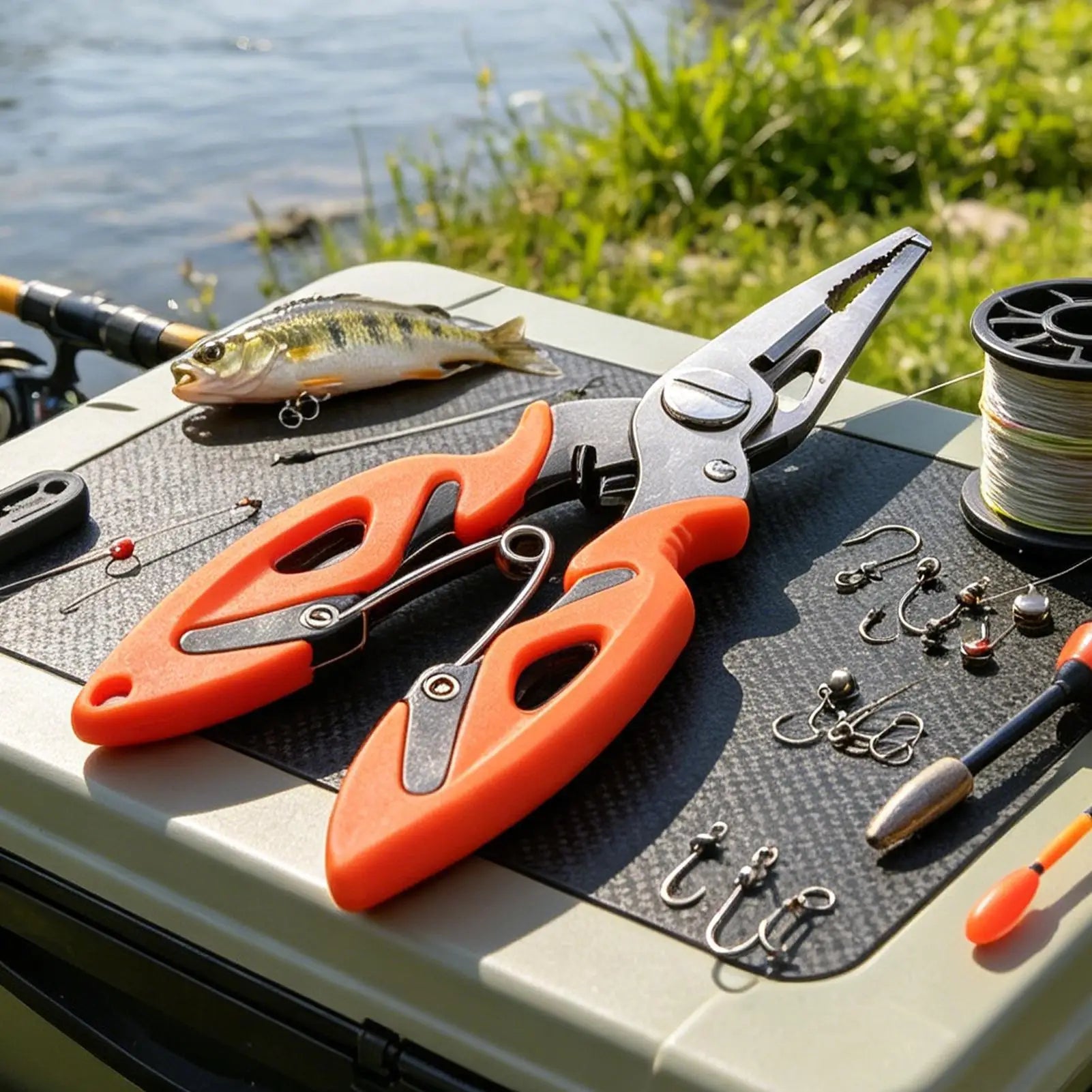 Pliers for Fishing Bent Nose Angling Lure Remover Fishing Lure Pliers Stainless steel curved-nose fishing pliers lure pliers Oasis Select