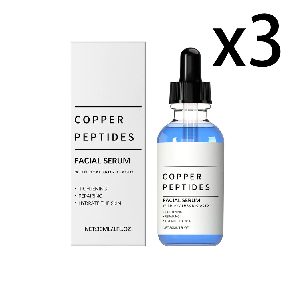 Copper Peptide Serum – Anti-Wrinkle & Hyaluronic Acid 30ml Face Serum Oasis Select 3x30ml