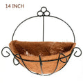 Semi-hand Coconut Palm Succulents Yard Balcony Wall Hanging Flowers Hanging Basket Flower Pot Garden Supplies Decoration Oasis Select 14inch