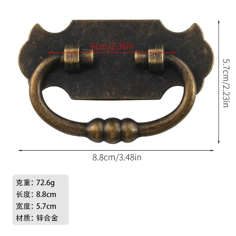 European style antique wardrobe drawer door pastoral cabinet door handle hole distance 61mm Oasis Select