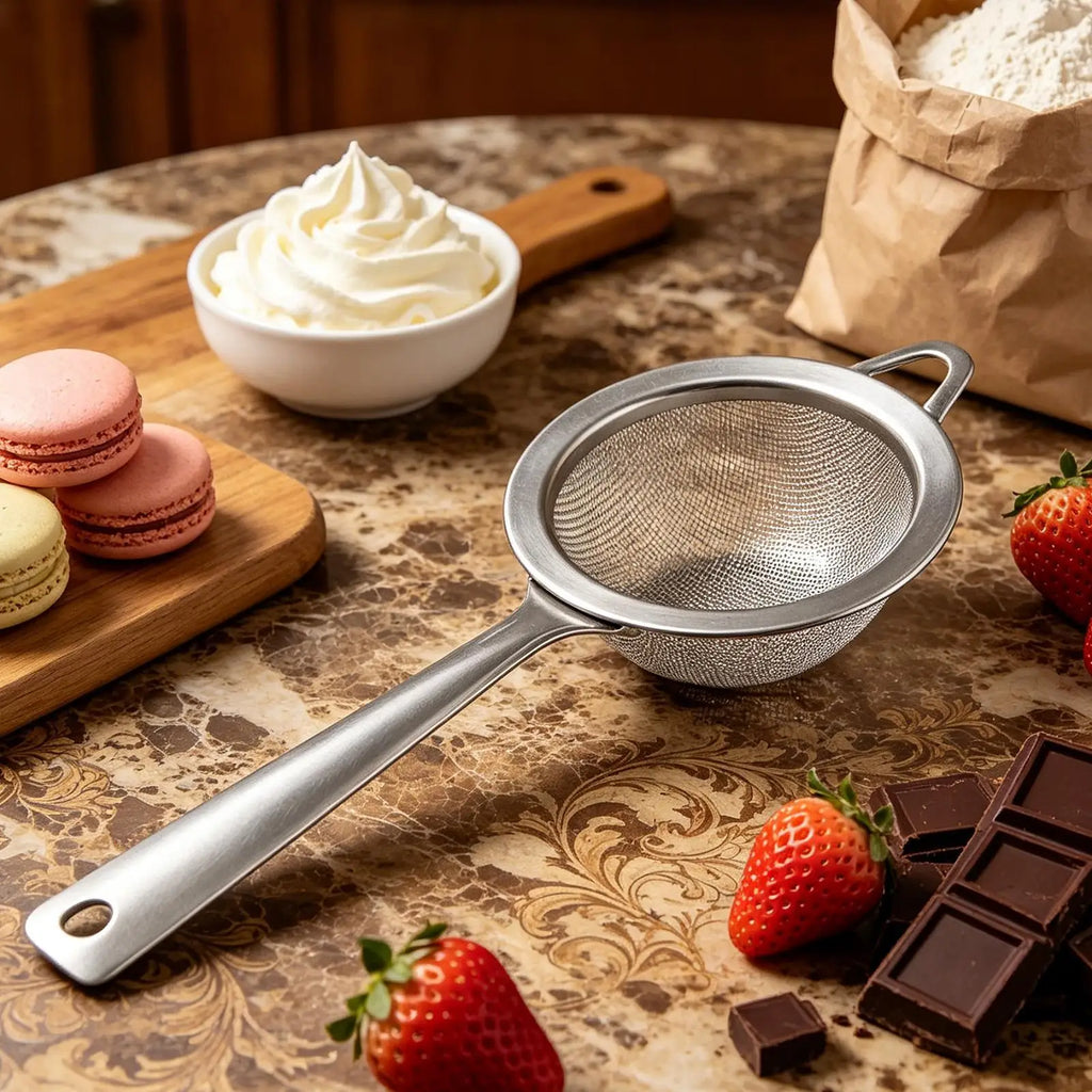 Flour Duster for Baking Stainless Steel Even Dispensing Baking Powdered Sugar Duster for Enthusiasts Professionals Beginners Oasis Select