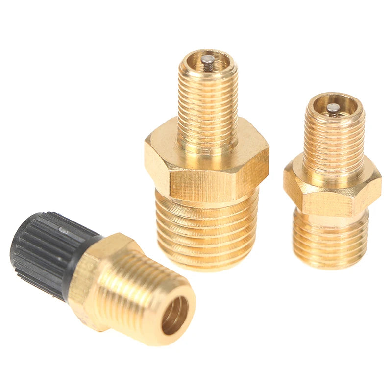 1/4 Inch NPT Solid Nickel Plated Brass Air Compressor Tank Fill Valve 6.35mm Male NPT Standard Thread Core Rated To 2g00psi Oasis Select