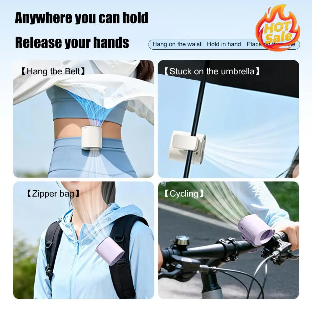 USB Backseat Cooling Fan with LED Display Car Clamp Cooler Rotatable Fan 360° Rotation for Infant Kids Dogs Summer Road Trips Oasis Select