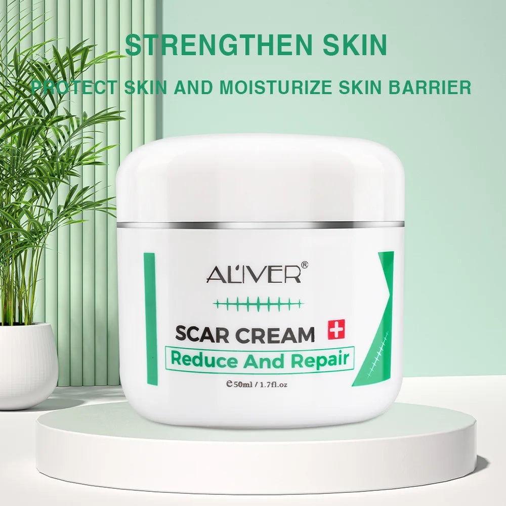 ALVER Acne Scar Stretch Marks Remover Cream Skin Repair Acne Black Dots Spots Acne Treatment Blackhead Bleaching Cream 50ml Oasis Select