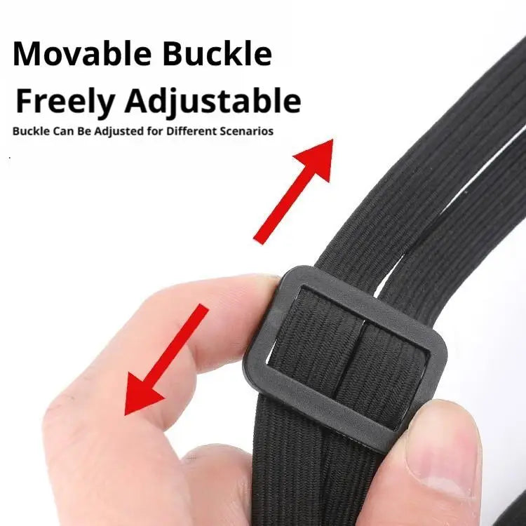 Motorcycle Helmet Straps with Hook 60/90CM 2 PCS High-Strength Retractable Protective Luggage Net small item storage Oasis Select