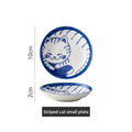 Ceramic Sauce Dishes Sushi Plate Tableware Japanese Style Dessert Creative Cute Cartoon Lucky Cat Pattern Spice Plate Oasis Select 1pc Style B 2x10cm
