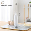 1PC Battery Model Handheld Egg Beater Froth Mixer Kitchen Automatic Coffee Milk Foaming Mixer Kitchen Whisk Tools Oasis Select WHITE
