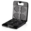 Heart Shaped Waffle Maker 1400W Nonstick Electric Waffle Machine Makes 4 Heart Shaped Waffles for Home Breakfast Snacks Oasis Select silver black AU