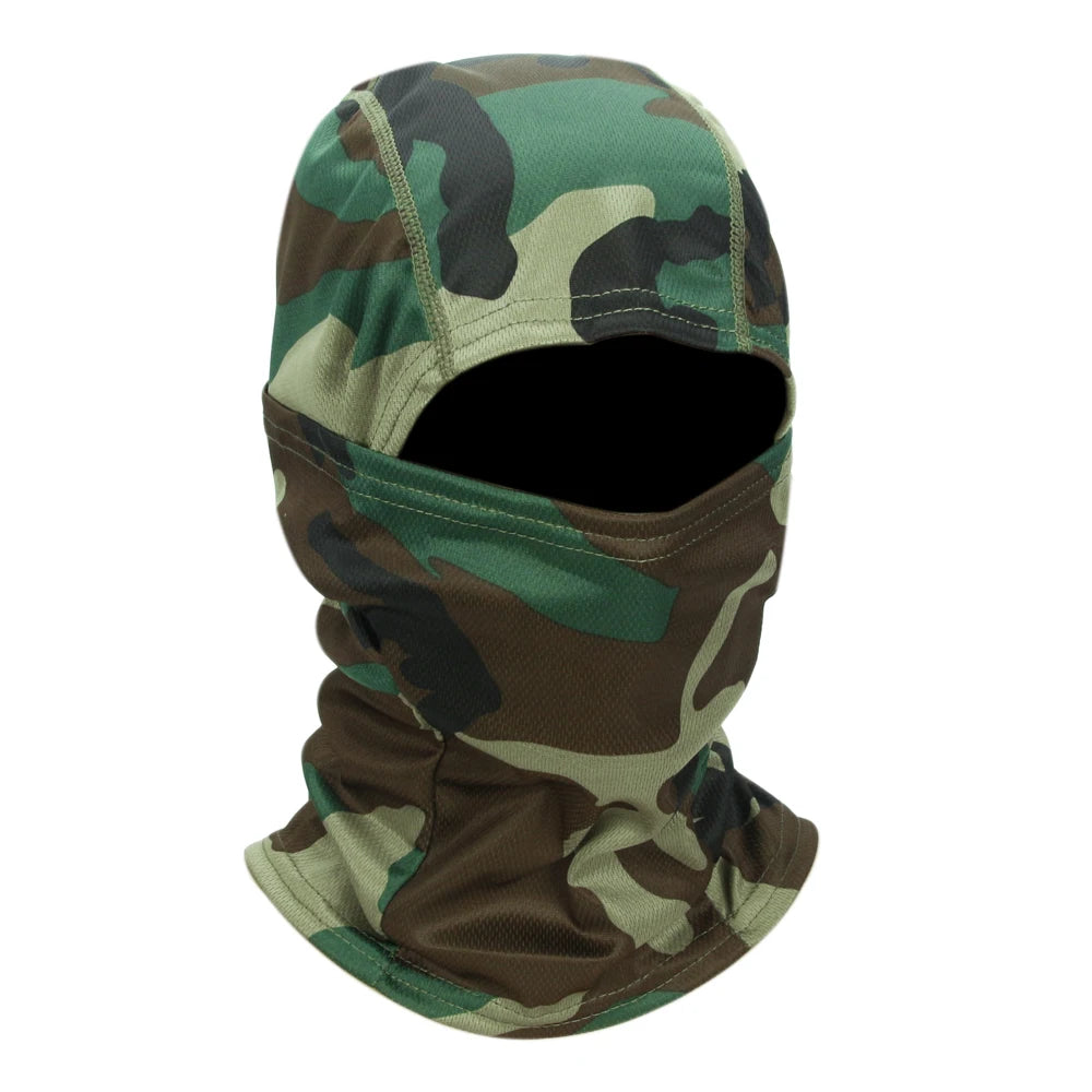 Camouflage Balaclava Hat Cycling Full Face Mask Outdoor Sports Hunting Hiking Ski Mask Motorcycle Helmet Inner Cap Oasis Select Jungle camouflage