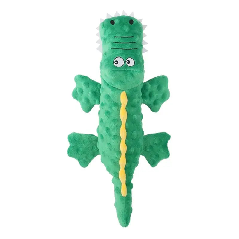 2026-WISH Cute Cartoon Dog Plush , Noise-Making Chew To Relieve Boredom, Bite-Resistant Oasis Select Green