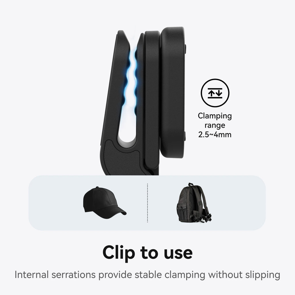 Magnetic Brim Clip for Insta360 Go Ultra | POV Hat Mount