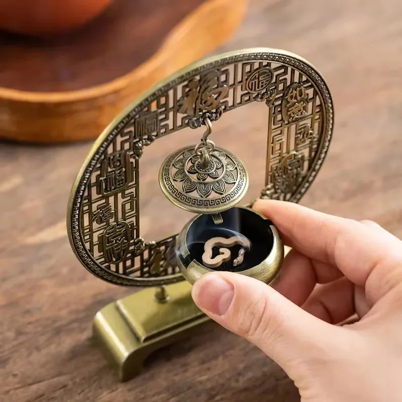Small Xiangyun Non Stick Powder Pan Goose Pear Tent Fragrance Hainan Agarwood Sandalwood 42pc Pan Fragrance Alloy Incense Burner Oasis Select