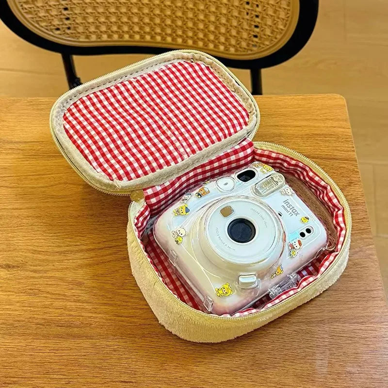 Strawberry Embroidered Cosmetic Bag Portable Travel Organizer For Makeup Skincare Essentials And Daily Toiletries Storage Oasis Select