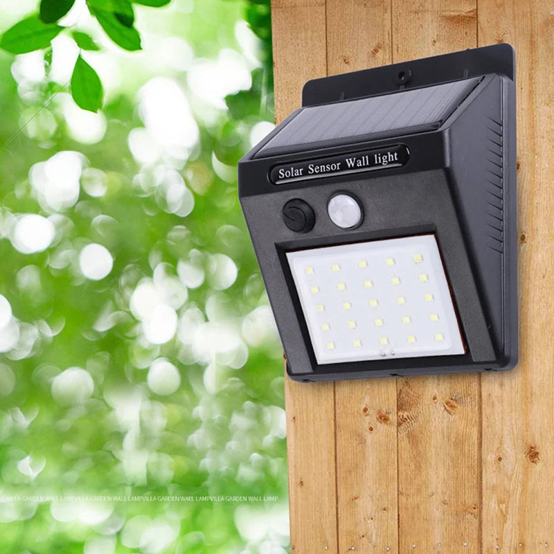 Solar LED Wall Light 40 Beads | Motion Sensor Outdoor Garden Lamp