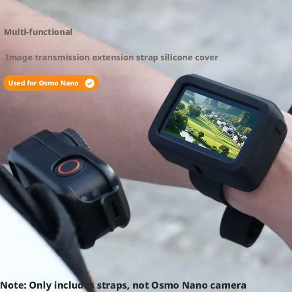 Wristband For DJI Osmo Nano Camera Mount Image Transmission Silicone Hand Strap Adjustable Wrist Band For DJI Nano Accessories Oasis Select