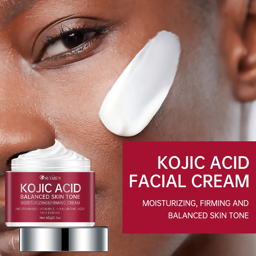 SUYARUN Kojic Acid Cream & Vitamin B3 Serum Combo - Brightening Dark Spot Corrector, Anti-Aging Skincare Set, Glowing Skin Care. Oasis Select
