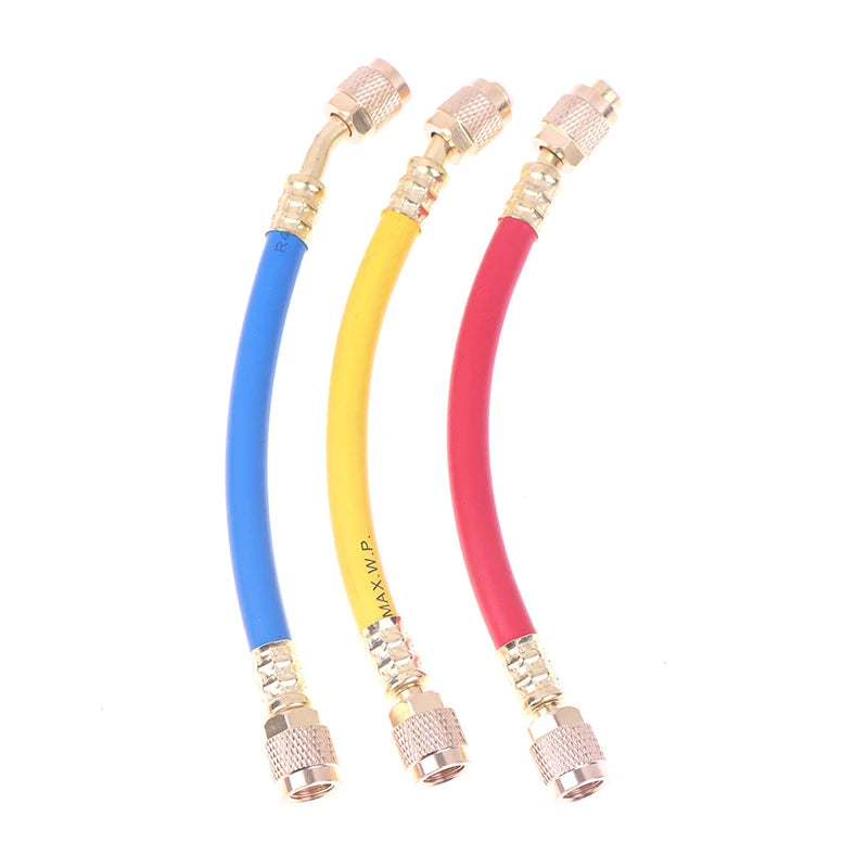 Home AC Refrigeration Hose, 800-4000PSI Tube, 1/4 SAE Thread, Ideal for HVAC Servicing. Oasis Select