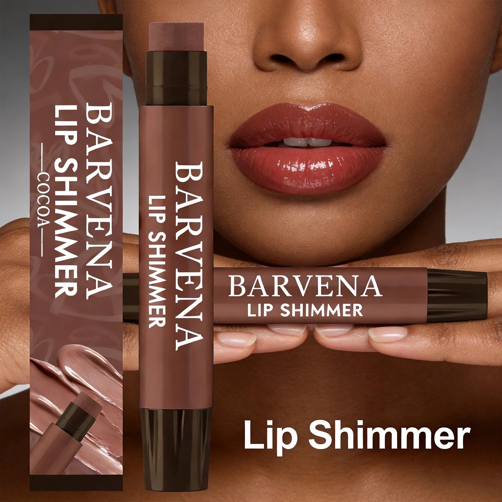 Cocoa Shimmer Lip Balm – Moisturizing, Non-Sticky Daily Lip Care Shimmer Lip Balm Oasis Select
