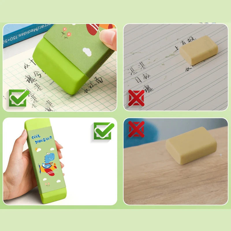 1pcs 150x50mm Large Cartoon Eraser for Kids Low Dust Giant Eraser Block Cute Creative for Elementary School Student Oasis Select