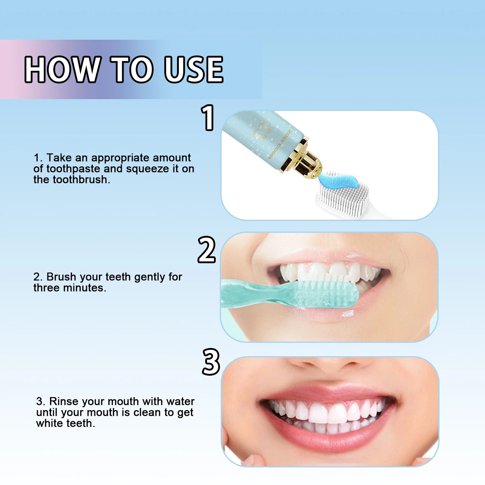 Niacinamide Whitening Toothpaste Oral Cleaning Teeth Teeth Refreshing Care Toothpaste Teeth Brighten Breath 100g Cleaning Oasis Select