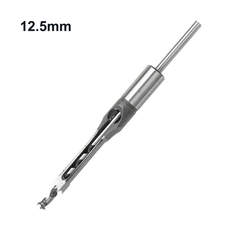 JUSTINLAU HSS Square hole drill Woodworking Drill Tools Auger Mortising Chisel Drill Set DIY Furniture Square Woodworking drill Oasis Select 12.5mm