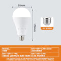 9W/15W Emergency Light Bulb Portable Rechargeable Lighting Bulb With Hook E27 LED Energy-saving Lamps For Camping Night Fishing Oasis Select 15W