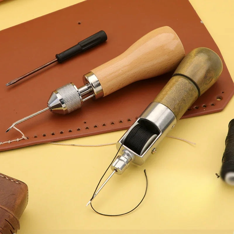 DIY Hand Sewing Machine Waxed Thread for Leather Leather Sewing Tool Leather Craft Edge Stitching Belt Strips Shoemaker Tools Oasis Select