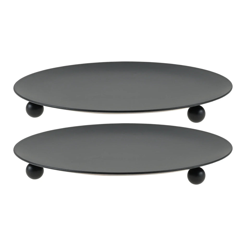2pcs 10cm Black Iron Candle Holders Fits for A Variety of Candles Suitable for Candlelight Dinners To Create Romantic Atmosphere Oasis Select
