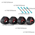 4-Piece Metal Track Wheel Set for RC Crawler | DIY Upgrade