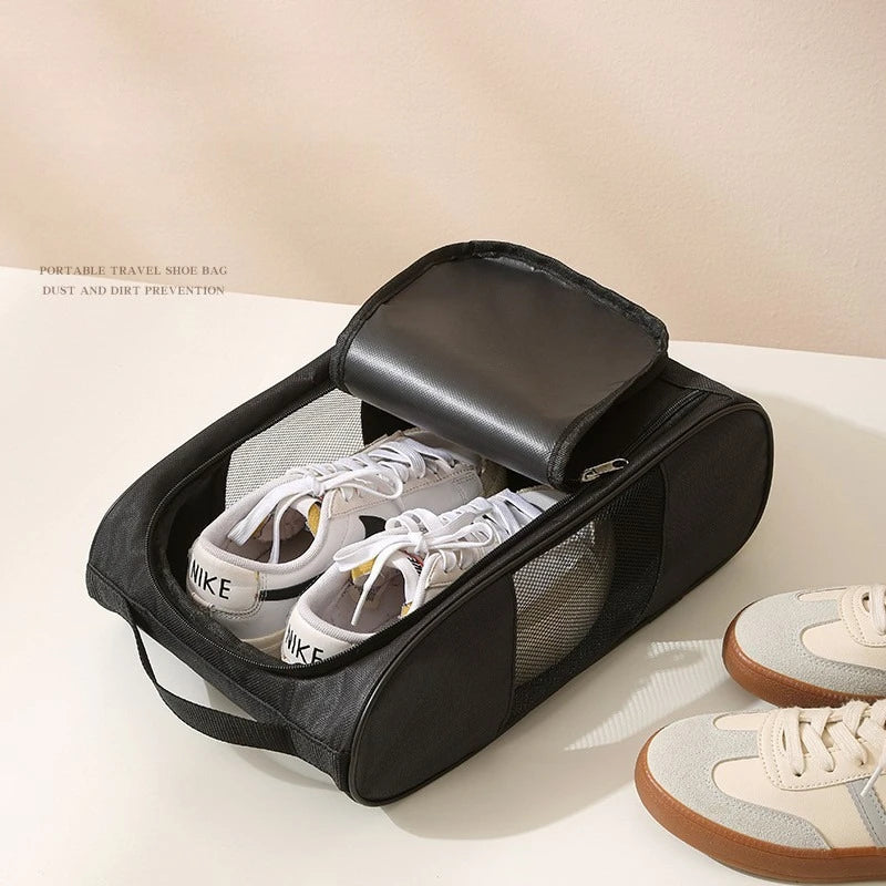 Portable Golf Shoe Bag Oxford Cloth Shoe Carrier Bags Breathable Lightweight Golf Handbag Dustproof Football Tennis Shoe Bag Oasis Select