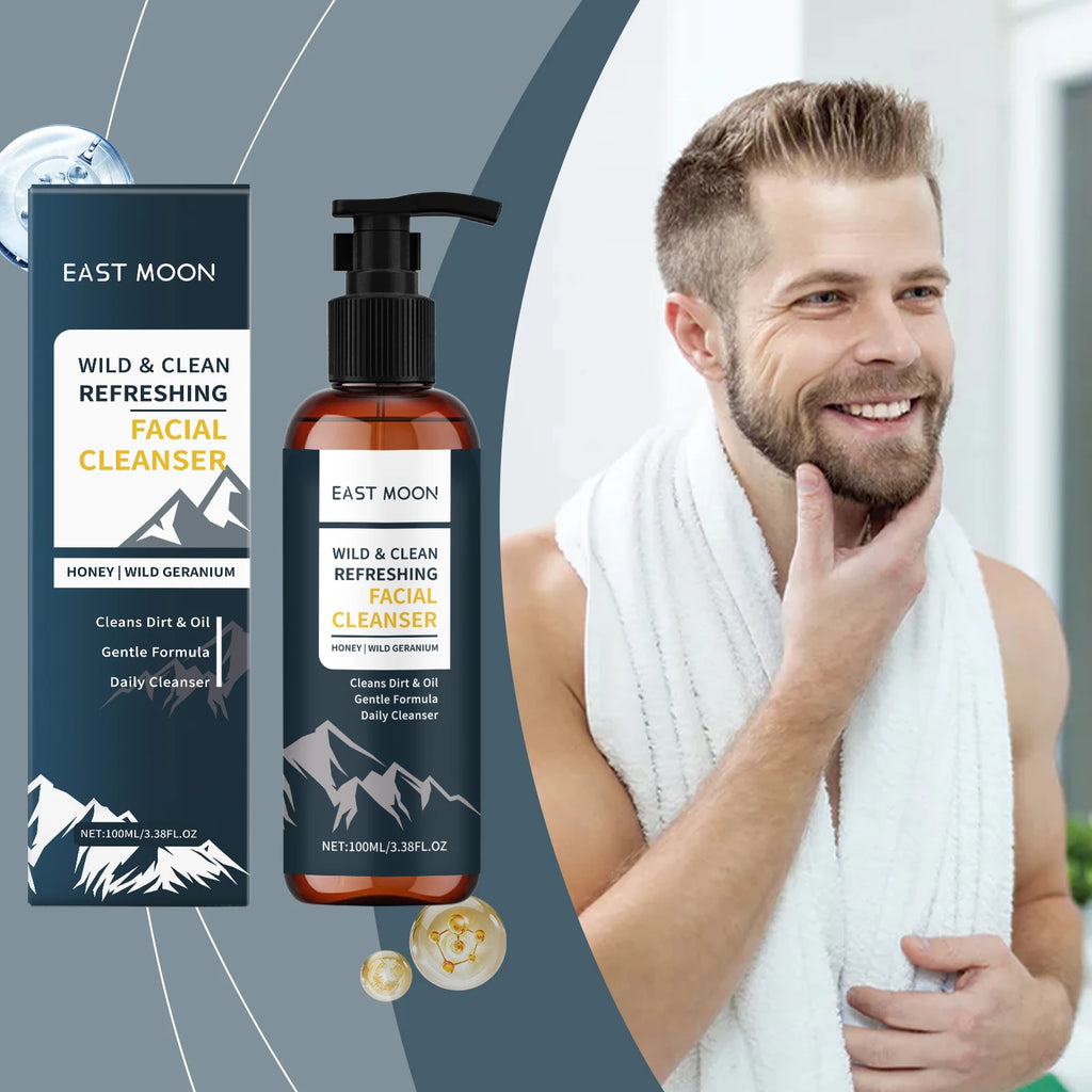 Men'S Nourishing Face Cleanser, Gently Cleanses Skin, Refreshing Oil-Control, Ideal For Daily Facial Care And Maintenance Oasis Select