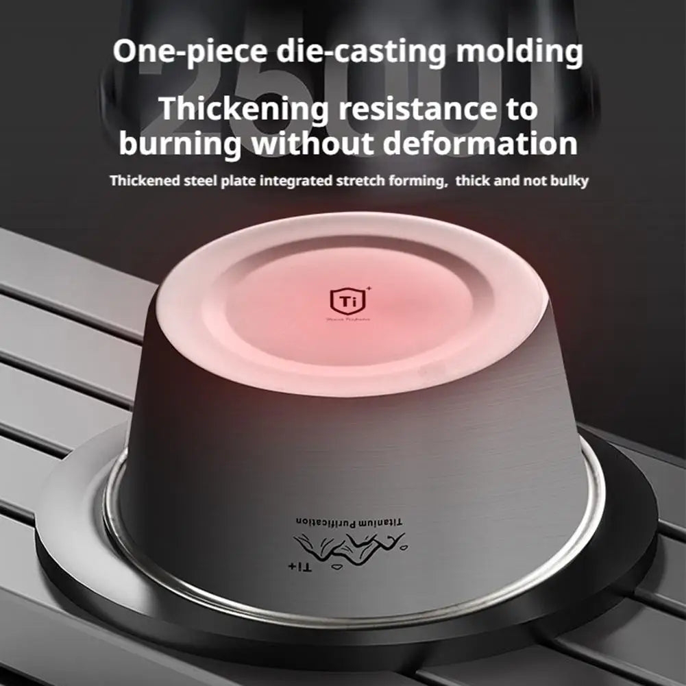 Rust Proof Titanium Ultralight Portable Food Sealing Bowl with Lid Fresh-keeping Portable Purification Dinner Box For Picnic Oasis Select