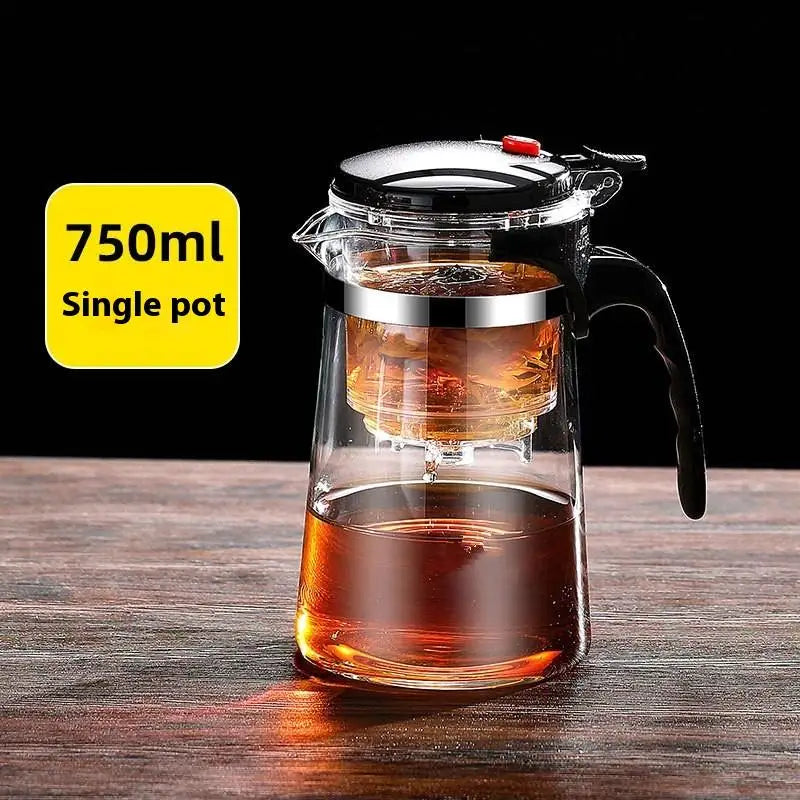 Borosilicate Glass Teapot with Filter & Lid – 500/700ml