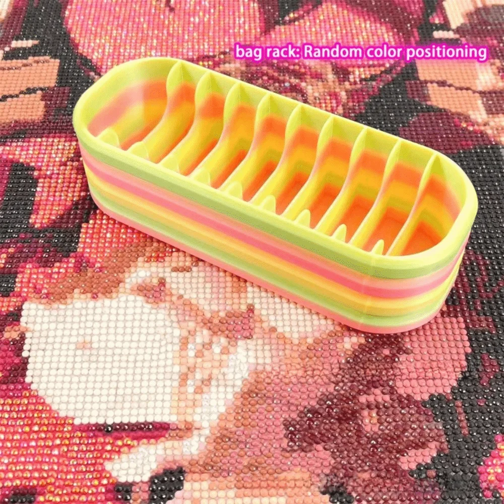 10-Grid Diamond Art Bead Storage Box | Gradient Organizer