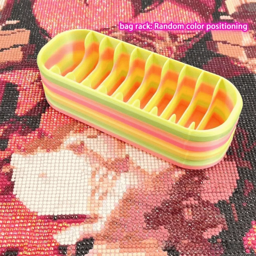 10-Grid Diamond Art Bead Storage Box | Gradient Organizer Craft Bead Organizer Oasis Select