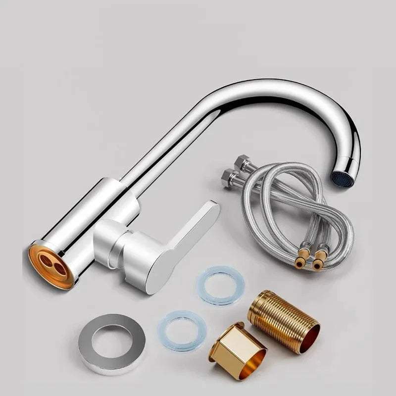Kitchen Faucet Household Splash-proof Boosting Hot And Cold Faucet Hot And Cold Vegetable Wash Basin Dishwashing Pool Sink Oasis Select