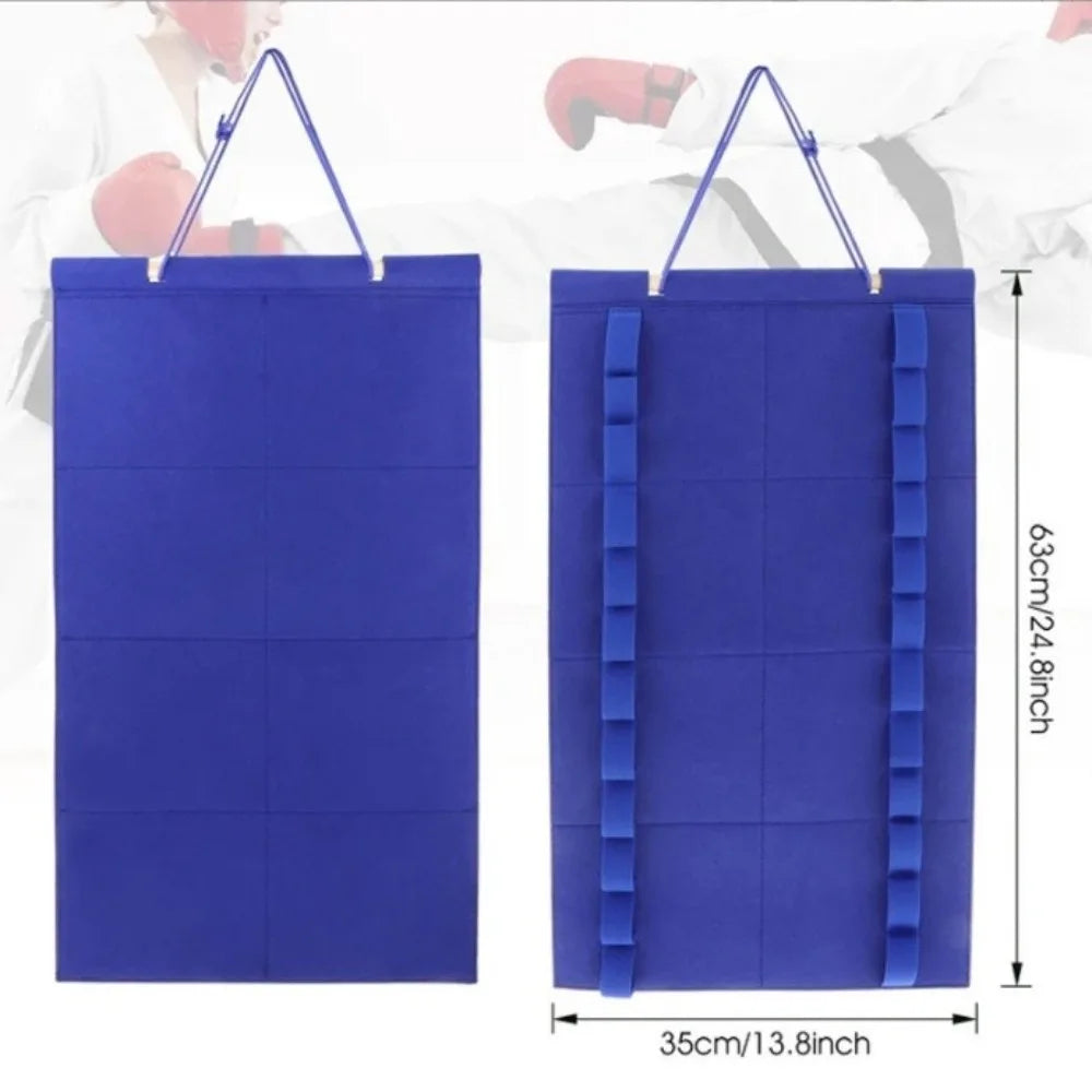 Karate Belt & Medal Display Storage Rack – Felt Hanging Bag