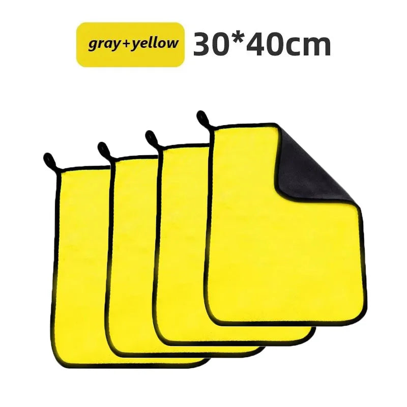 1/2/3/4PCS Ultra-Absorbent Microfiber Car Wash Towel Thick Durable For Interior Cleaning Household Car Cleaning Microfiber Cloth Oasis Select 4pcs-30x40cm