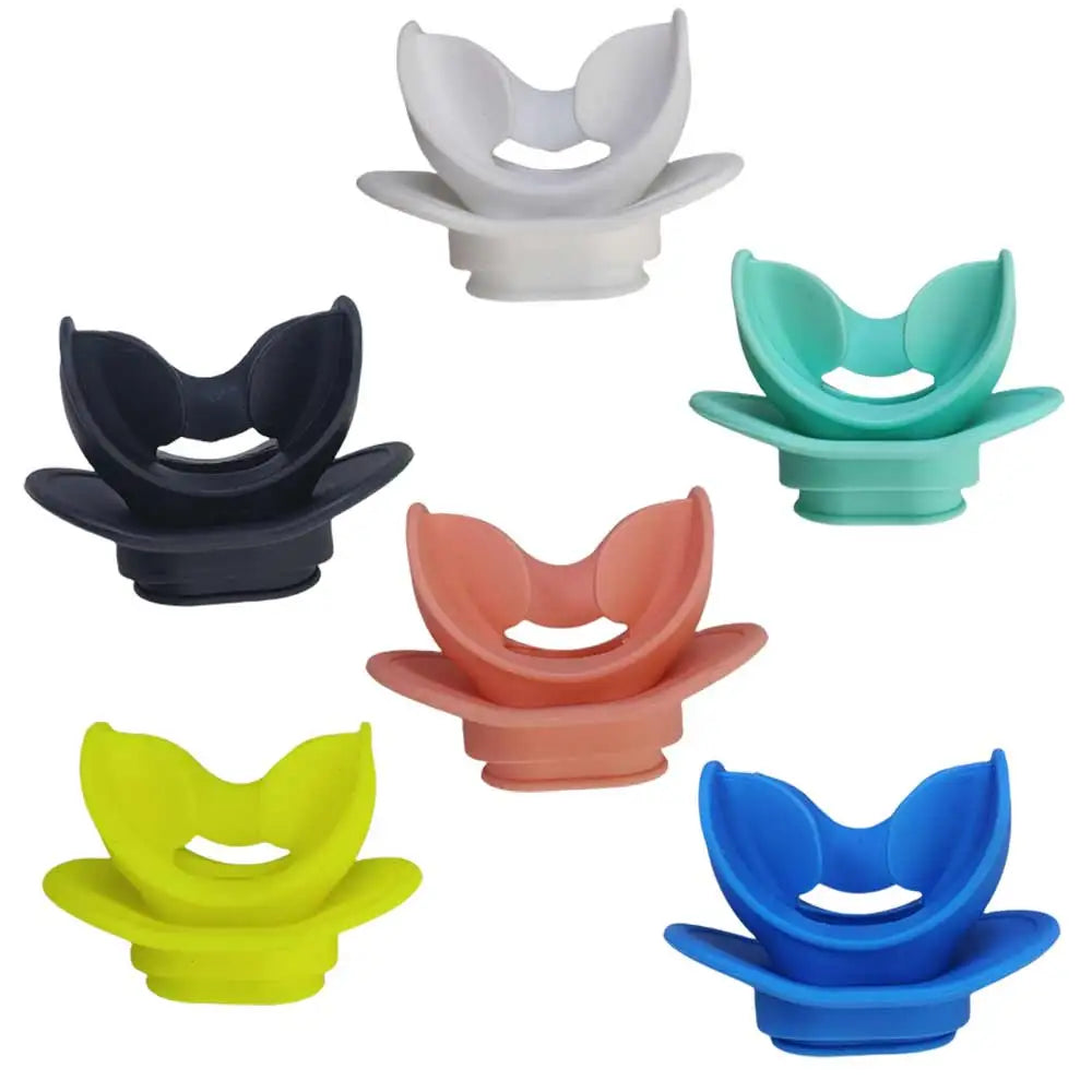 Silicone Diving Regulator Comfort S Bite Mouthpiece with Lip Shield Snorkels Scuba Diving Soft Regulators Bite Replacement Oasis Select